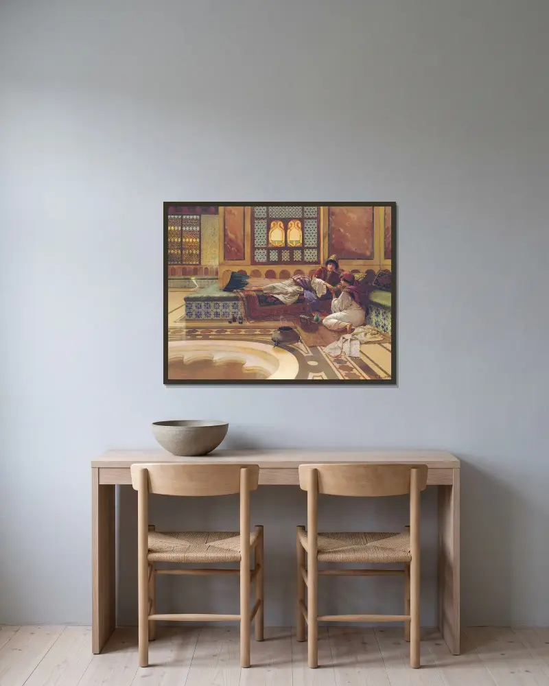 Manikiur, Rudolf Ernst w ramie na ścianie