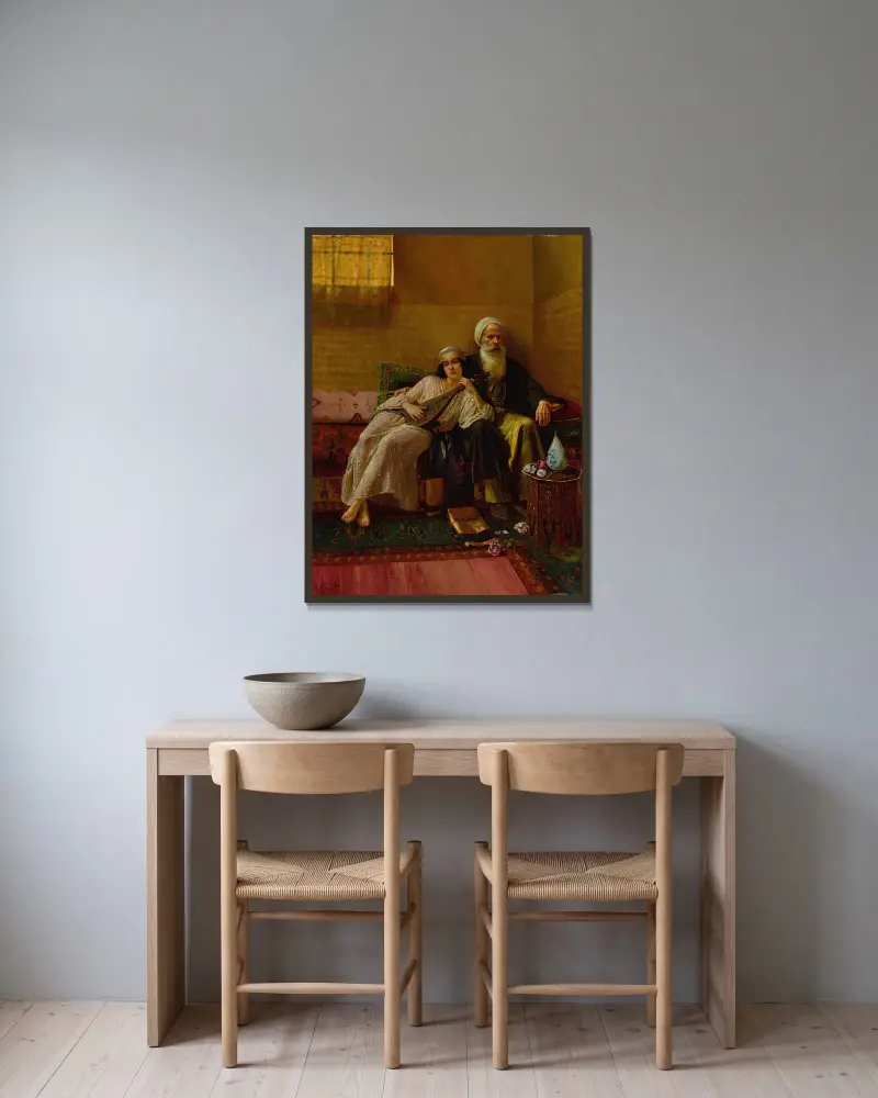 The Musician – nr 1 av Rudolf Ernst inramad på en vägg