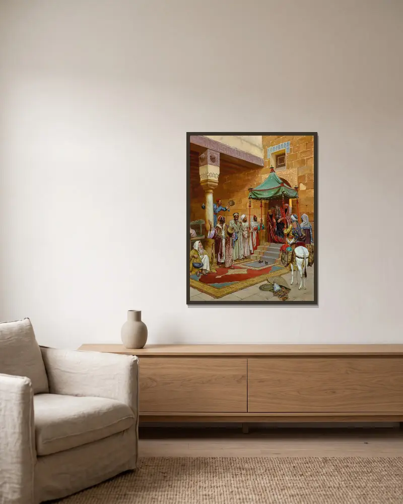 Nová nevěsta, Rudolf Ernst v rámu na stěně
