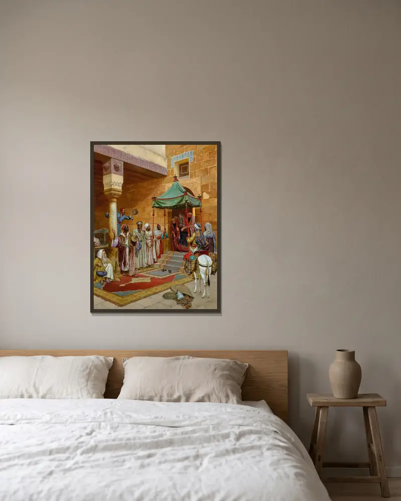 Nová nevěsta, Rudolf Ernst v rámu na stěně