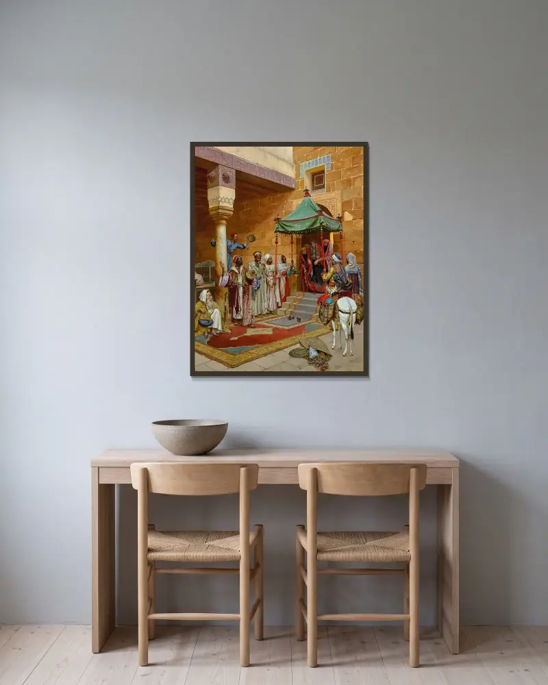 Nová nevěsta, Rudolf Ernst v rámu na stěně