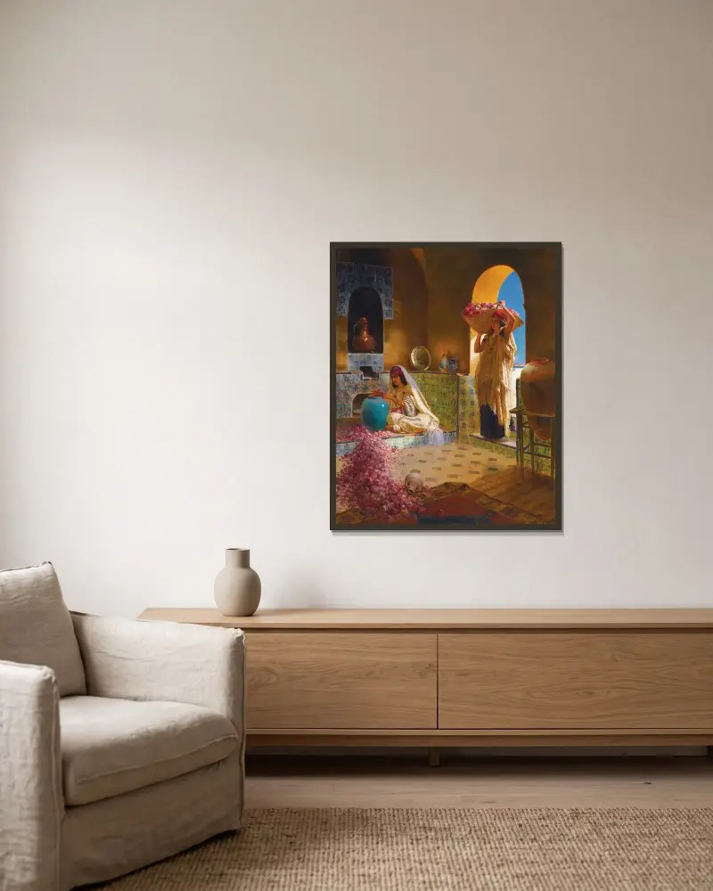 Die Parfümhersteller von Rudolf Ernst gerahmt an einer Wand