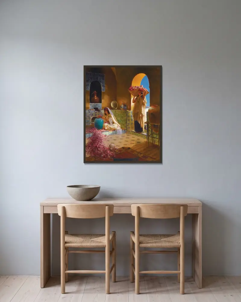 Die Parfümhersteller von Rudolf Ernst gerahmt an einer Wand
