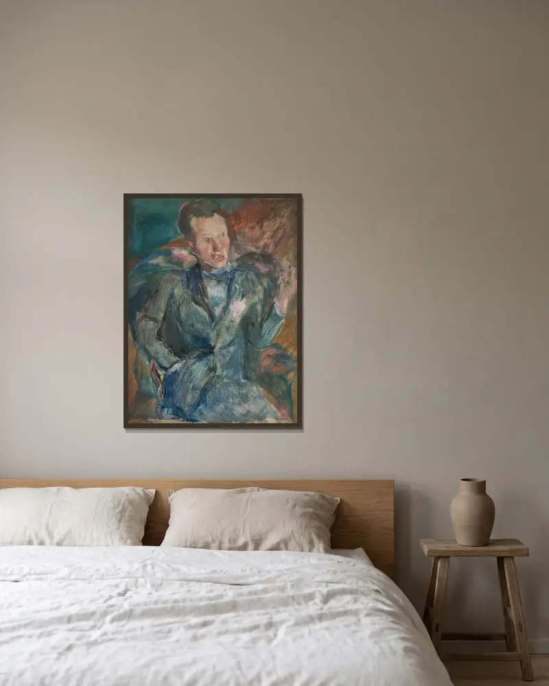 Ludwig Wolde von Rudolf Grossmann gerahmt an einer Wand