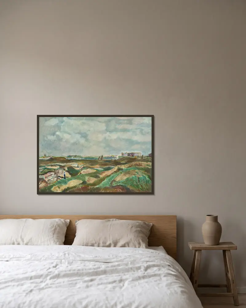Nieuwpoort von Rudolf Grossmann gerahmt an einer Wand