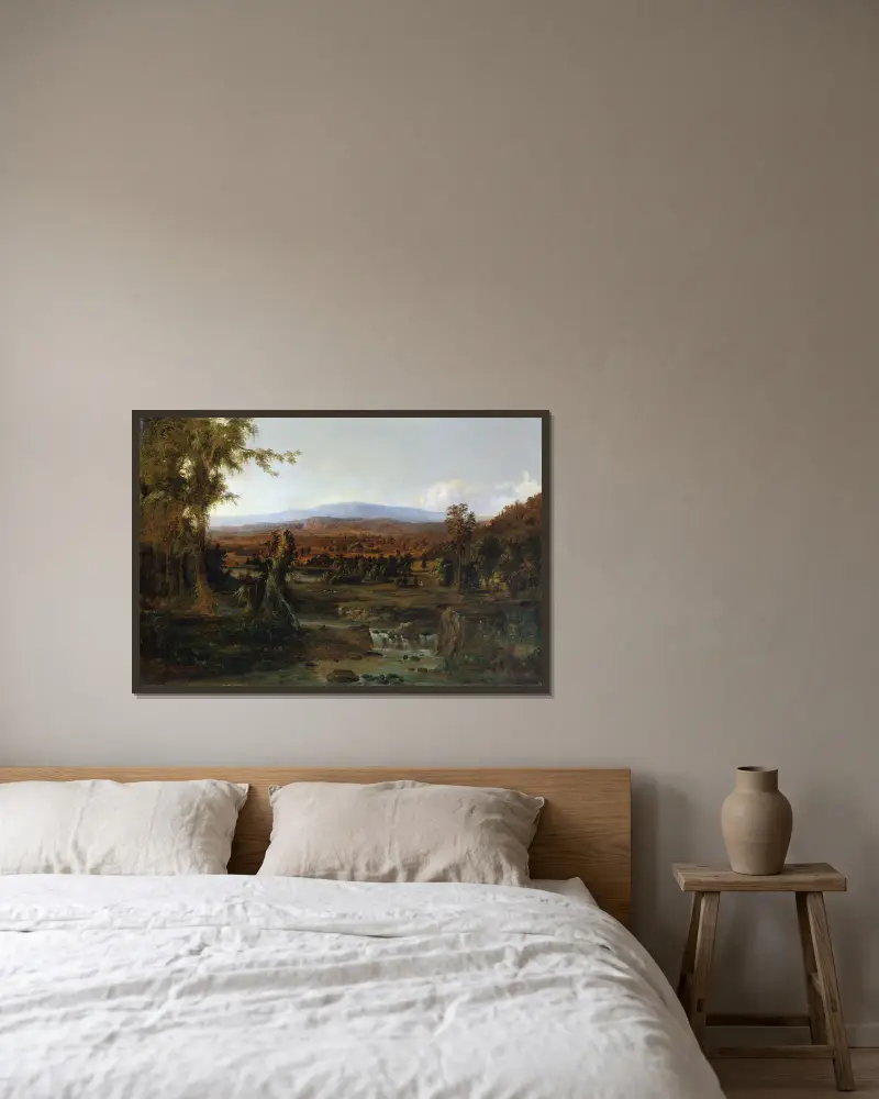 Krajina s pastýřem, Robert S. Duncanson v rámu na stěně
