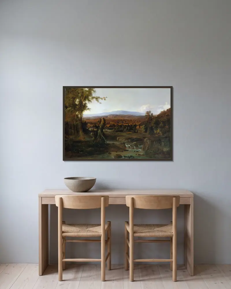 Krajina s pastýřem, Robert S. Duncanson v rámu na stěně