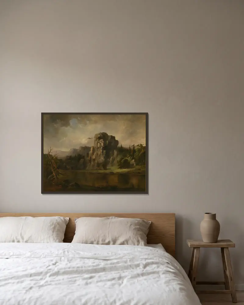 Loupení orlího hnízda, Robert S. Duncanson v rámu na stěně