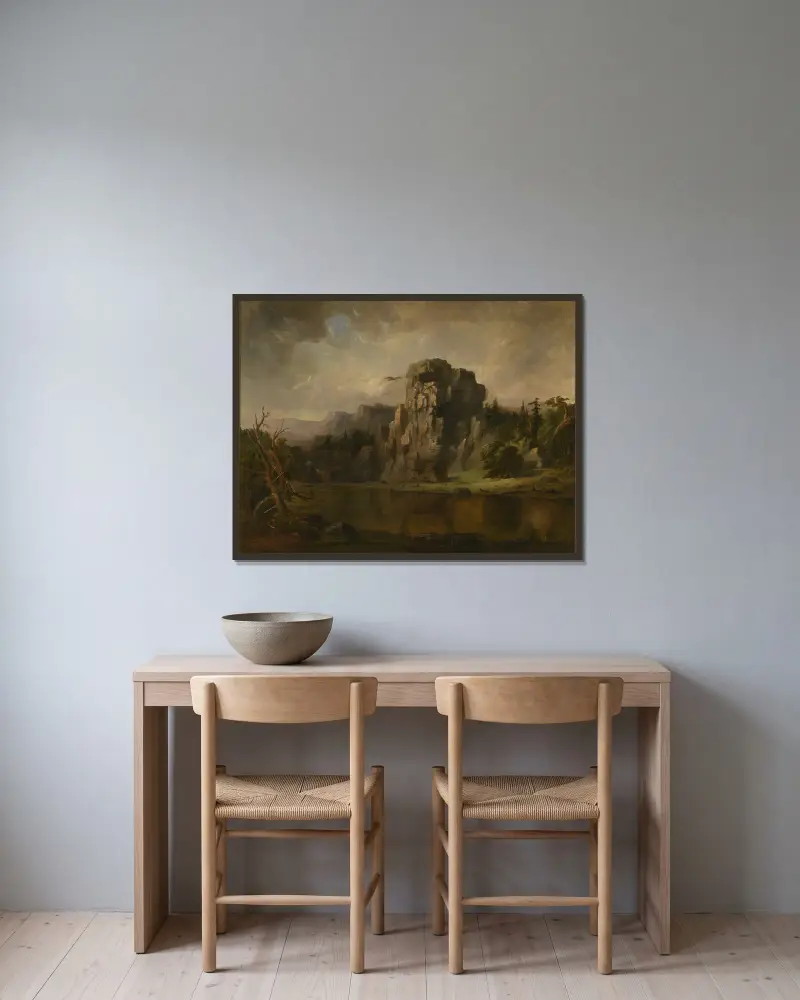 Loupení orlího hnízda, Robert S. Duncanson v rámu na stěně