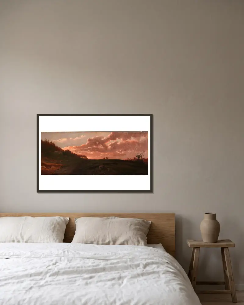 Romantická krajina, Robert S. Duncanson v rámu na stěně