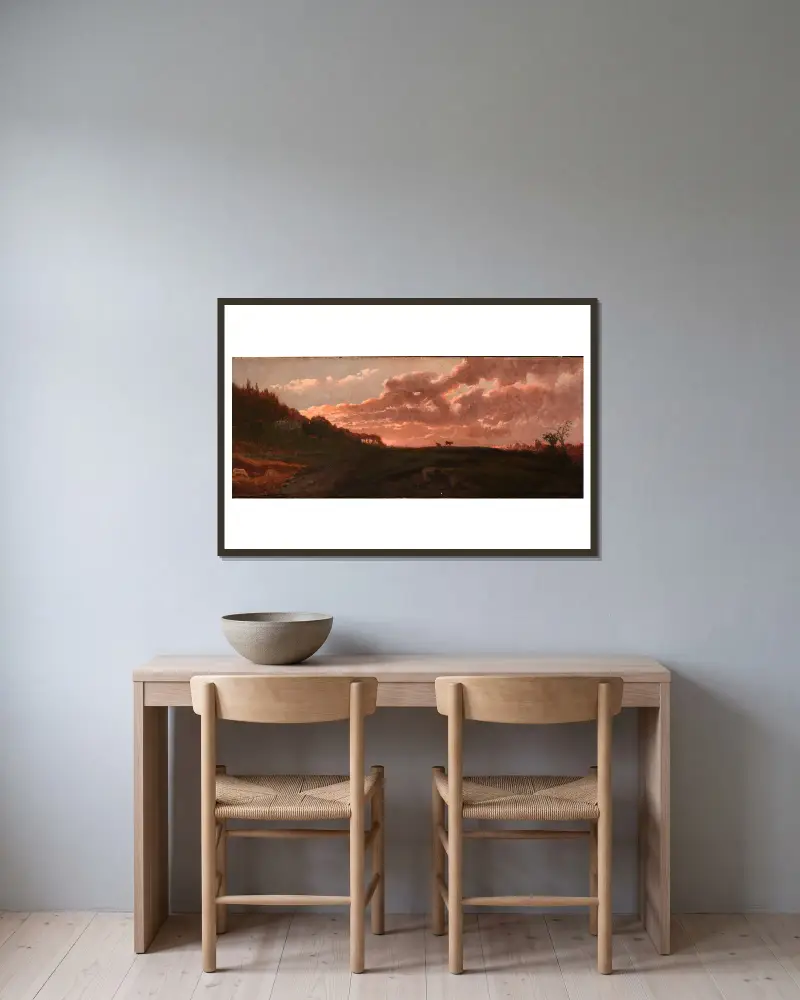 Romantická krajina, Robert S. Duncanson v rámu na stěně