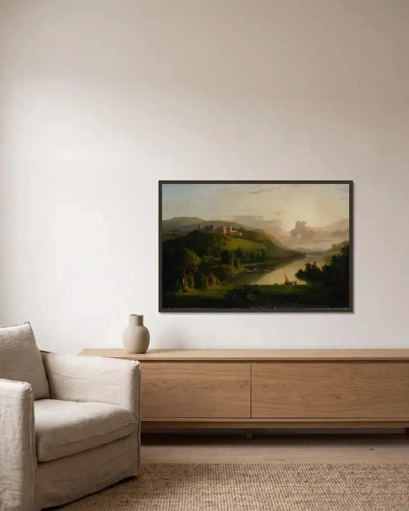 Schottisches Hochland von Robert S. Duncanson gerahmt an einer Wand