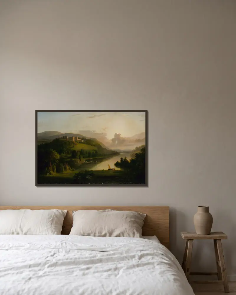 Schottisches Hochland von Robert S. Duncanson gerahmt an einer Wand