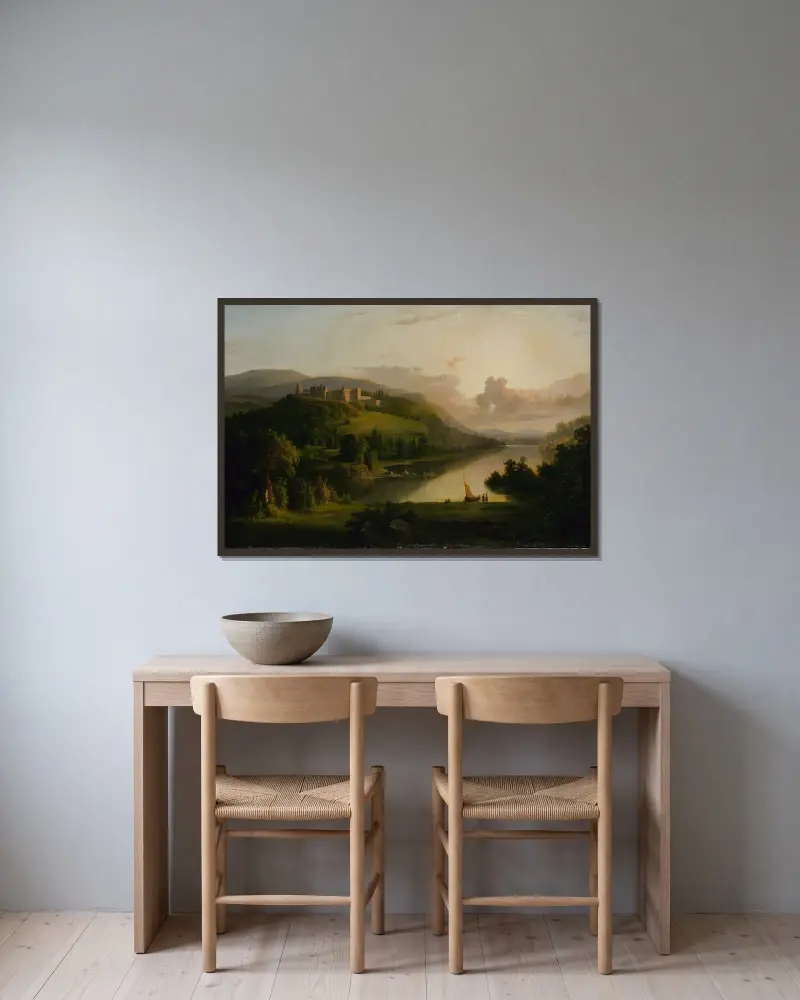 Schottisches Hochland von Robert S. Duncanson gerahmt an einer Wand