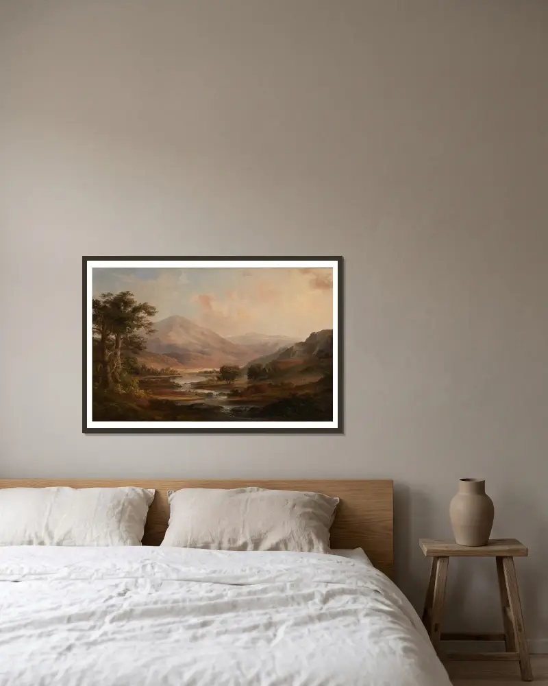 Skotská krajina, Robert S. Duncanson v rámu na stěně