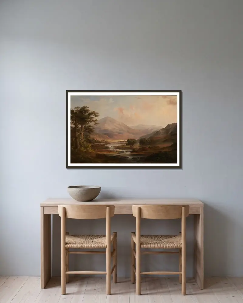 Skotská krajina, Robert S. Duncanson v rámu na stěně