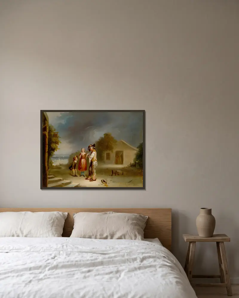 Los pijaka, Robert S. Duncanson w ramie na ścianie