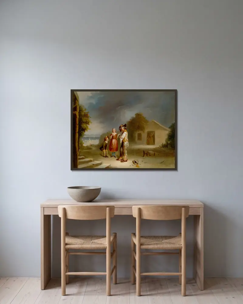 Los pijaka, Robert S. Duncanson w ramie na ścianie