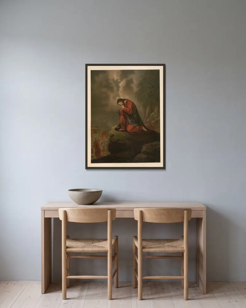 Getsemane, Jan Ladislaw Sýkora v rámu na stěně