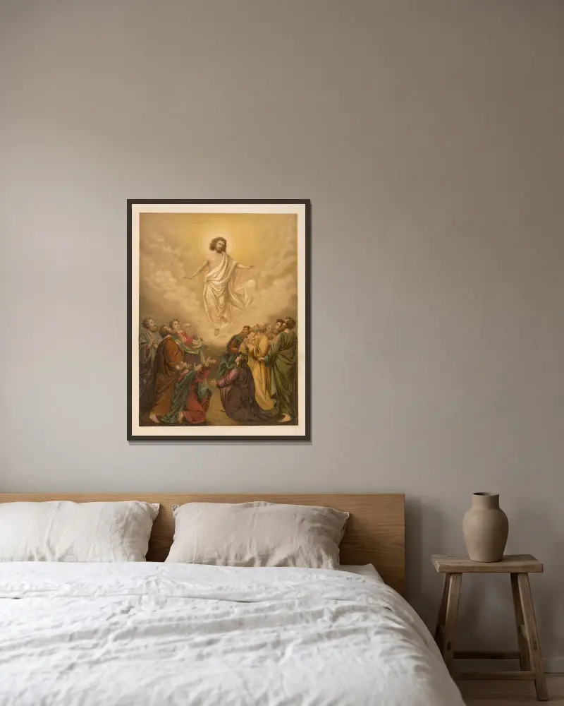Nanebevstoupení, Jan Ladislaw Sýkora v rámu na stěně