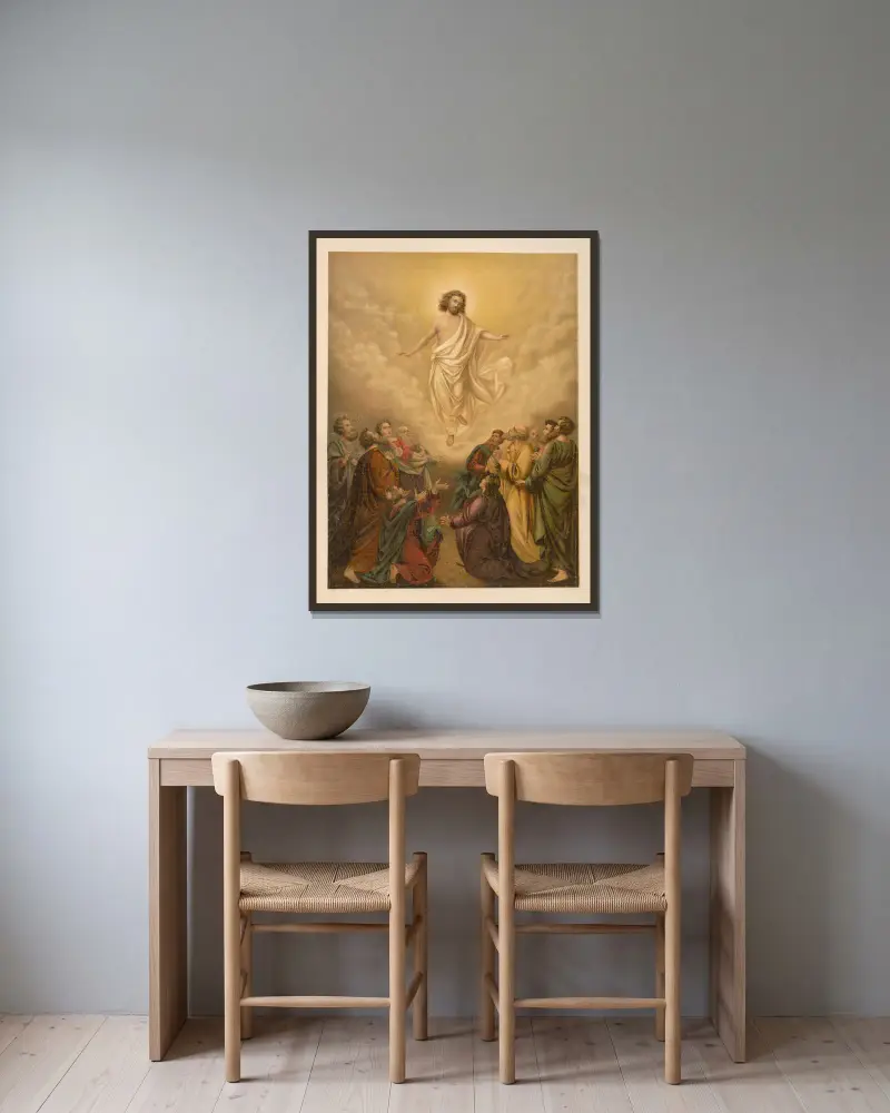 Nanebevstoupení, Jan Ladislaw Sýkora v rámu na stěně