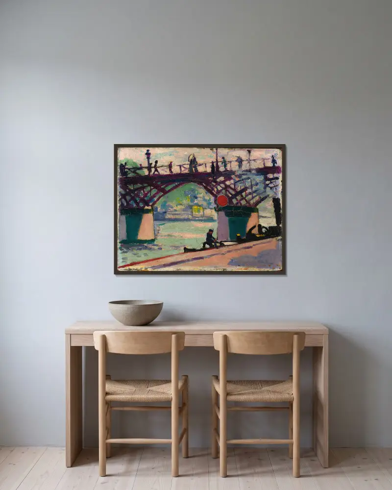 Pont des Arts, Henry Lyman Saÿen v rámu na stěně