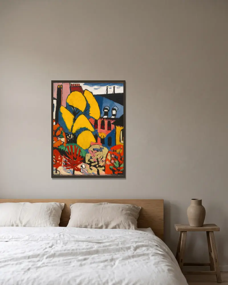 Bäume von Henry Lyman Saÿen gerahmt an einer Wand