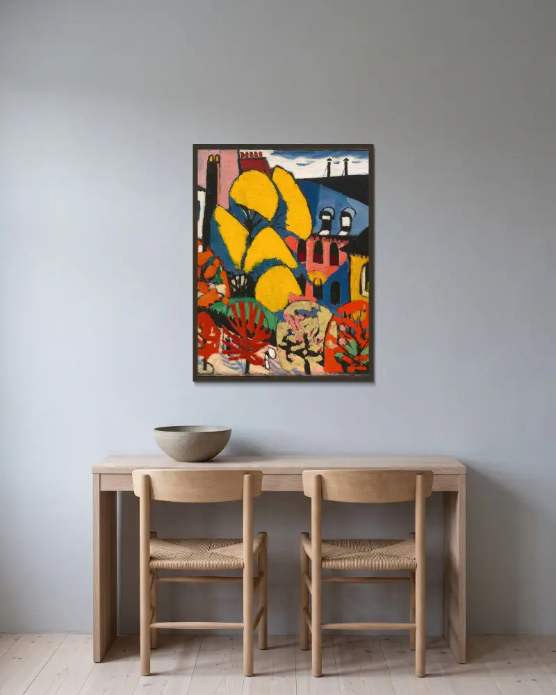 Bäume von Henry Lyman Saÿen gerahmt an einer Wand
