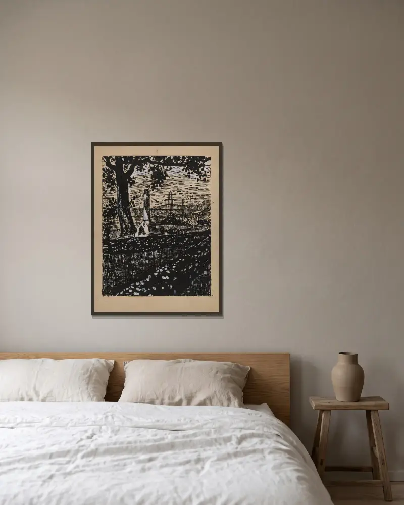 Ohne Titel II von Henry Lyman Saÿen gerahmt an einer Wand