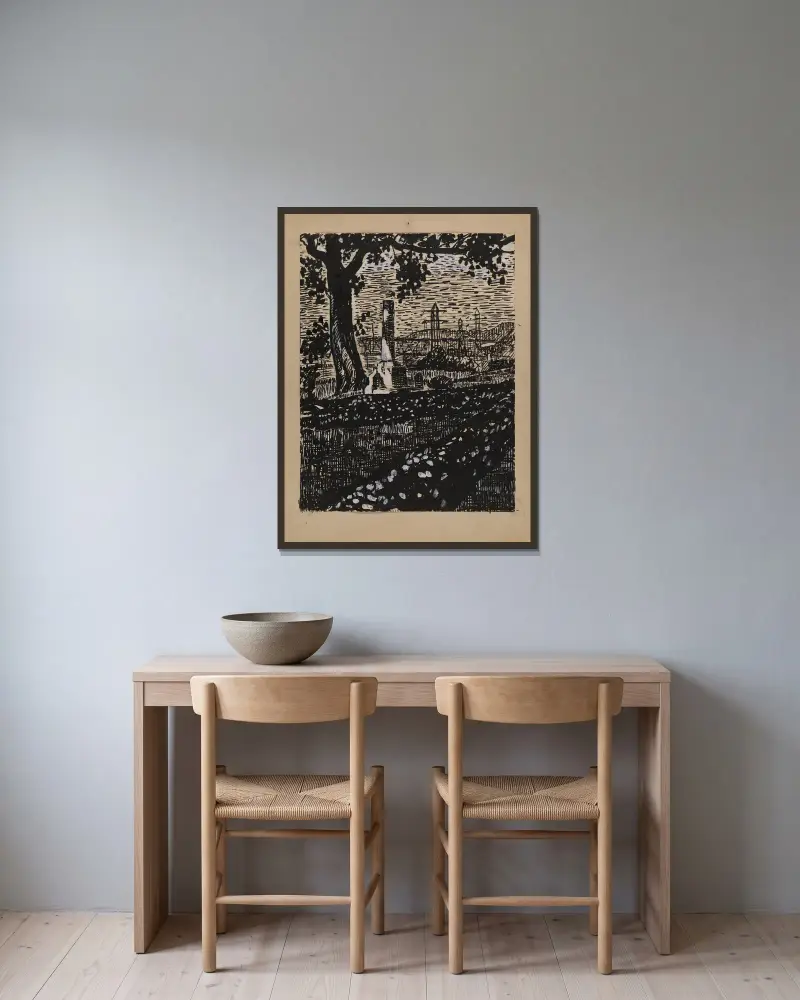 Ohne Titel II von Henry Lyman Saÿen gerahmt an einer Wand