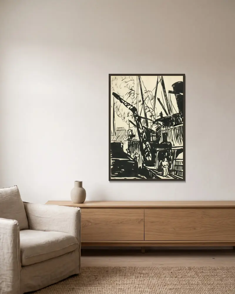 Ohne Titel V von Henry Lyman Saÿen gerahmt an einer Wand