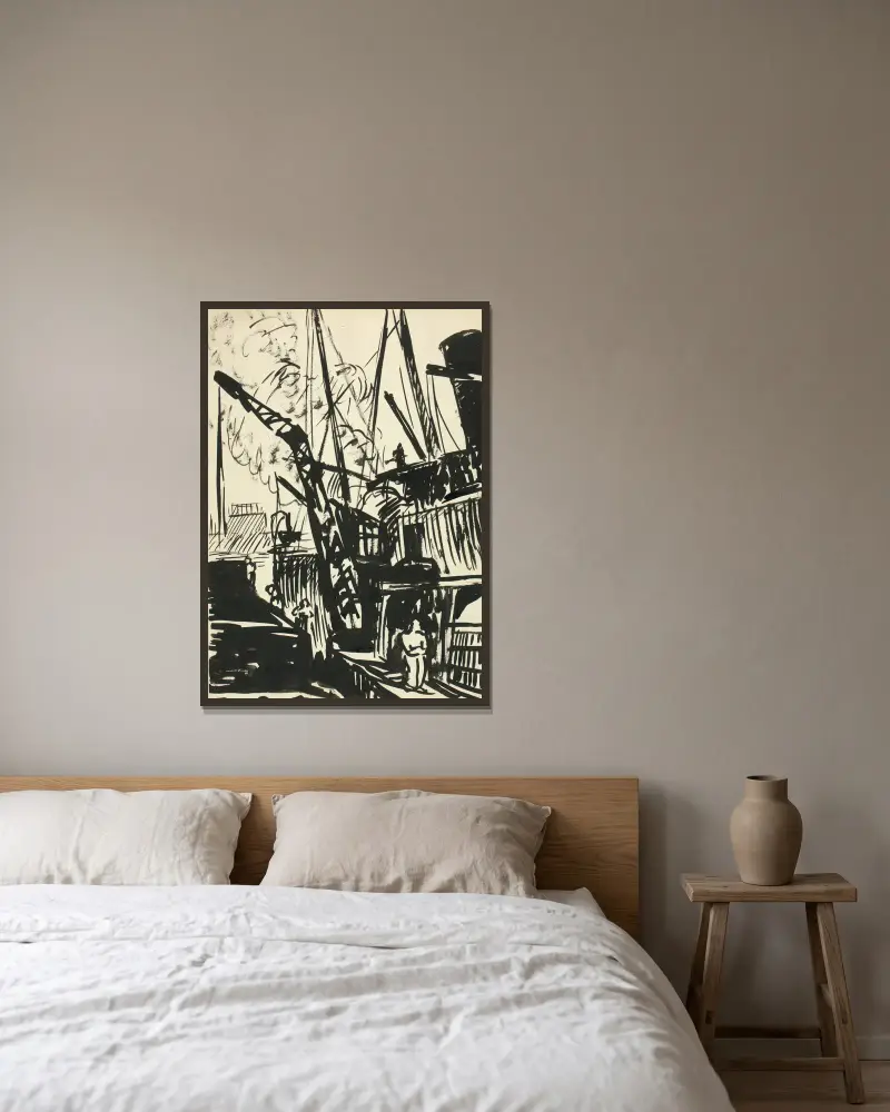 Ohne Titel V von Henry Lyman Saÿen gerahmt an einer Wand