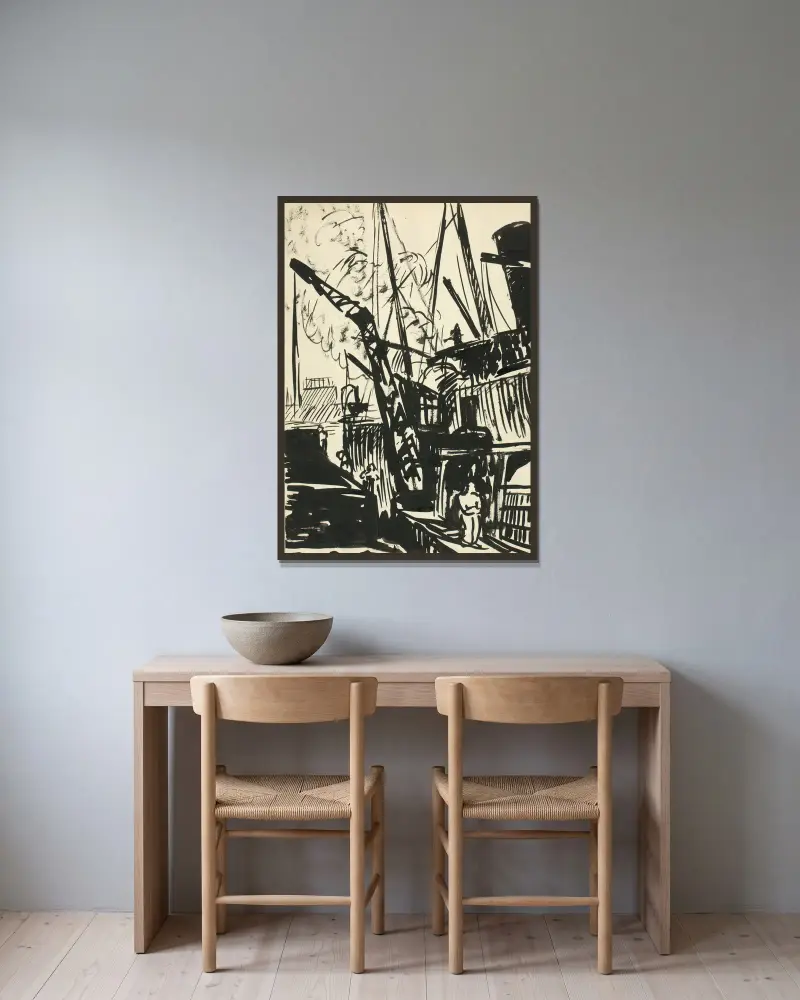 Ohne Titel V von Henry Lyman Saÿen gerahmt an einer Wand