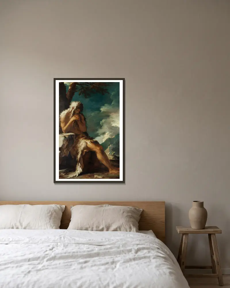 Święty Onufry, Salvator Rosa w ramie na ścianie