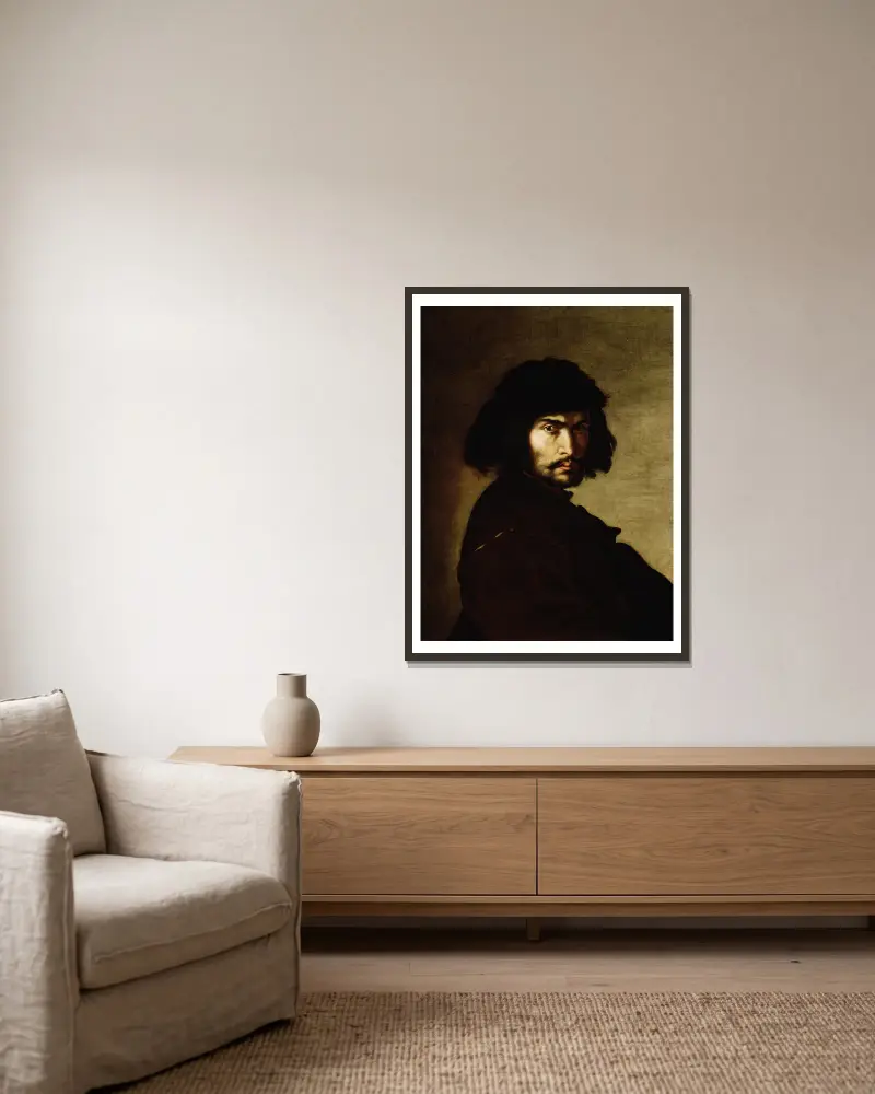Autoportrét, Salvator Rosa v rámu na stěně