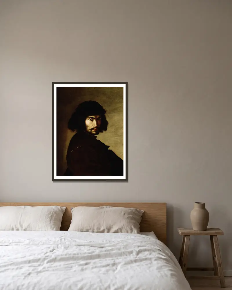 Autoportrét, Salvator Rosa v rámu na stěně