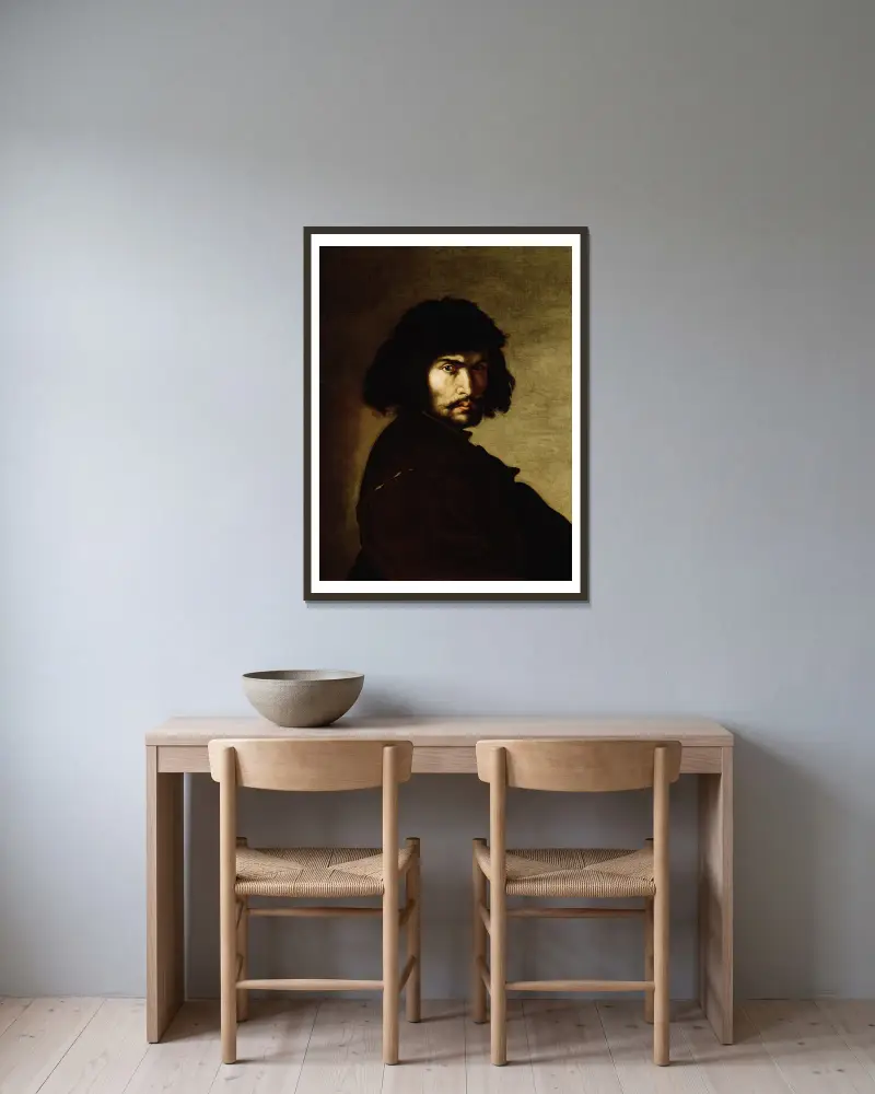 Autoportrét, Salvator Rosa v rámu na stěně