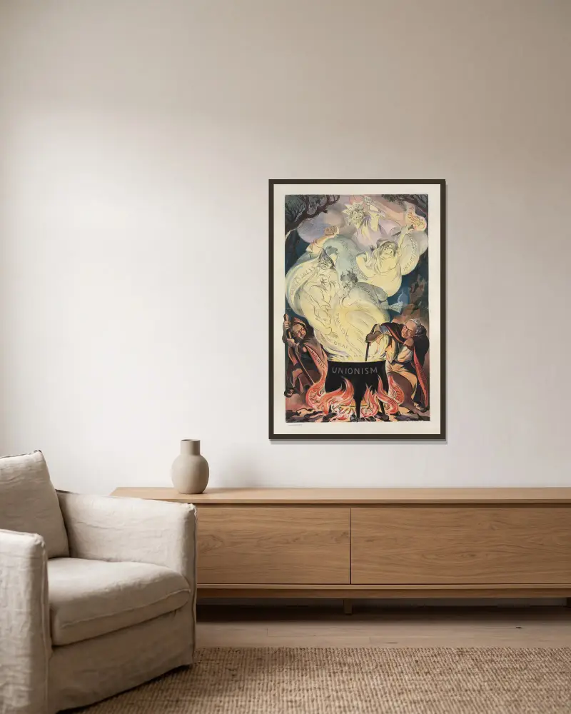 Ein gefährlicher Trank von Samuel Ehrhart gerahmt an einer Wand