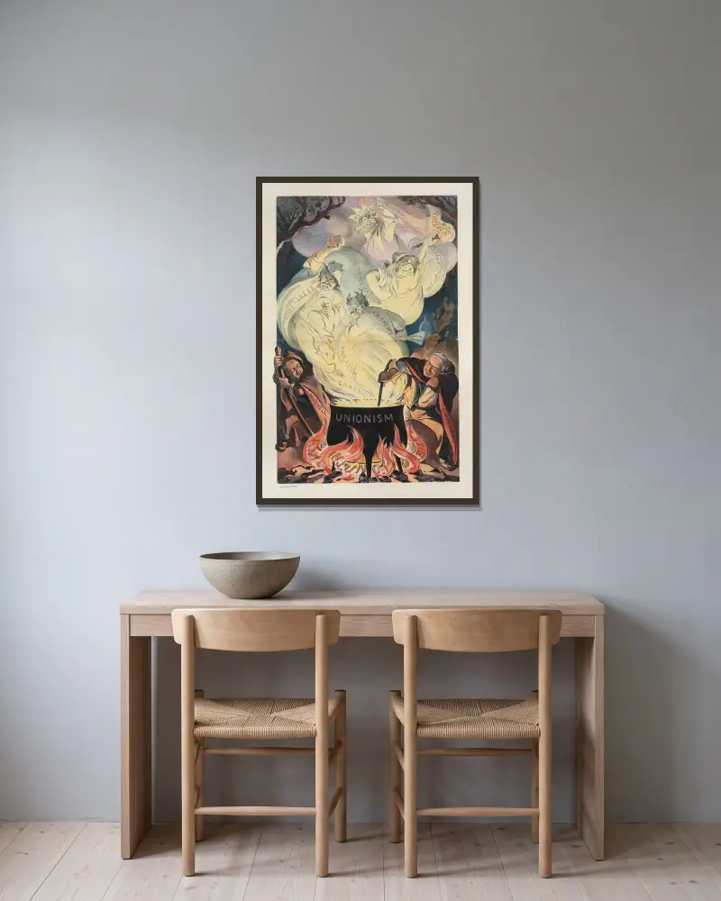 Ein gefährlicher Trank von Samuel Ehrhart gerahmt an einer Wand