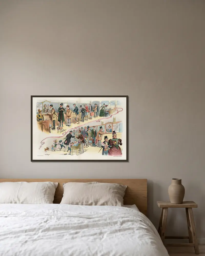 Another proposed war tax von Samuel Ehrhart gerahmt an einer Wand