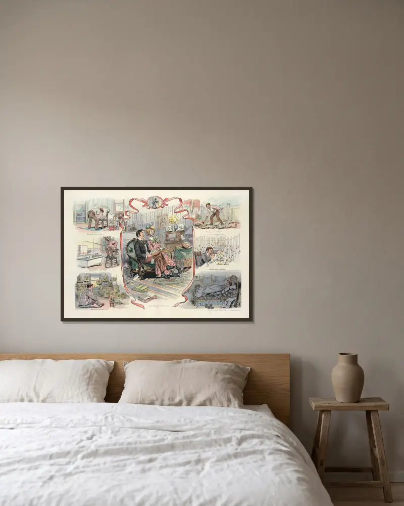 In time of peace, prepare for vacation von Samuel Ehrhart gerahmt an einer Wand
