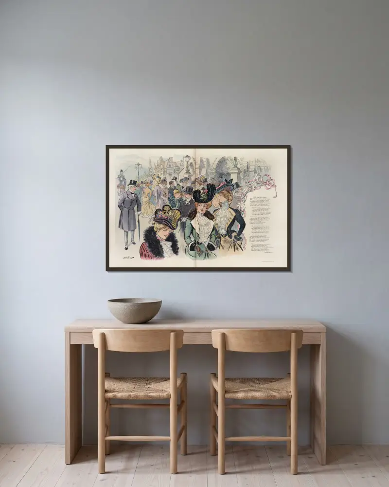 Wielkanocne dziewczęta, Samuel Ehrhart w ramie na ścianie