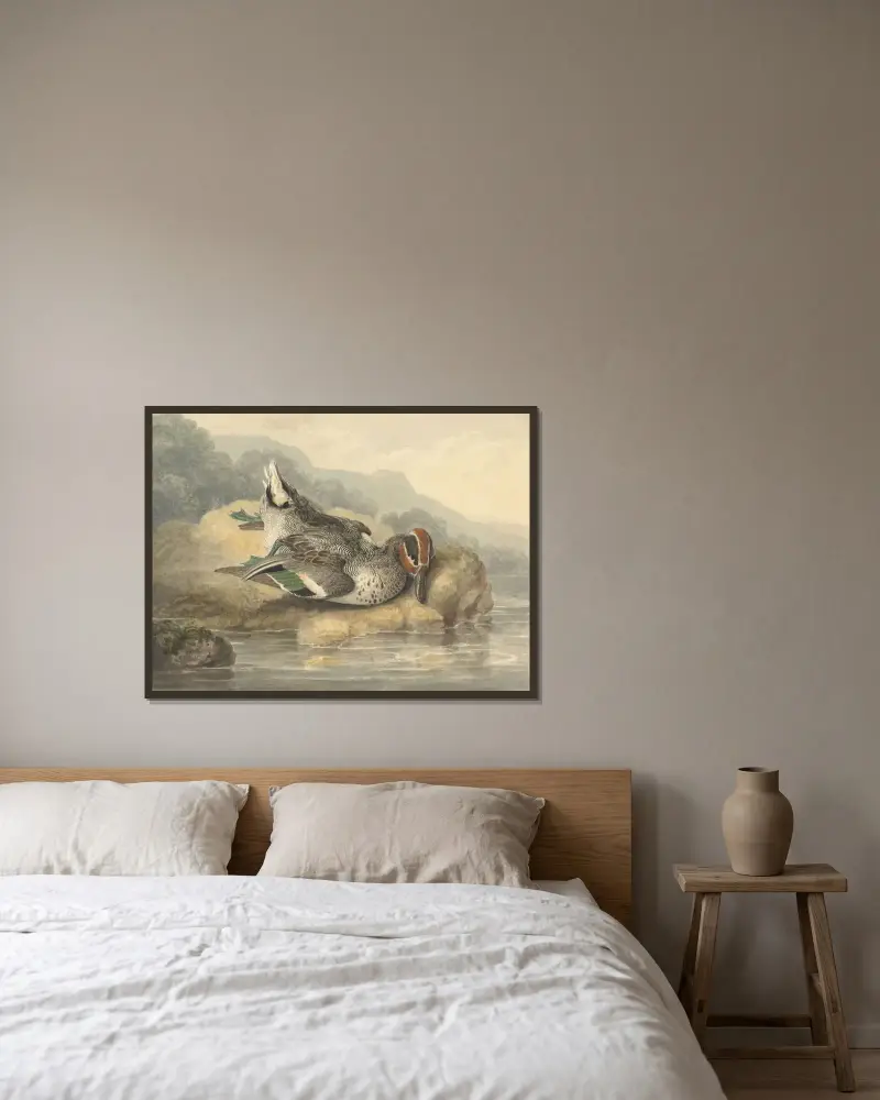 Dead Teal, Samuel Howitt w ramie na ścianie