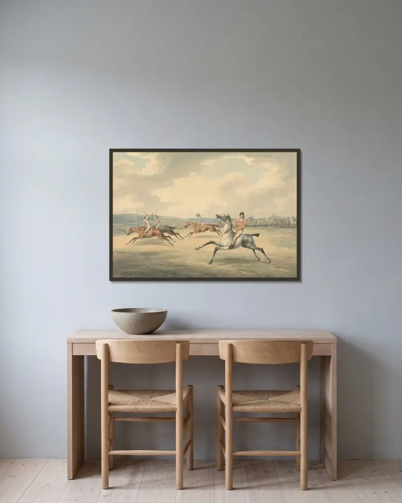 Racing Scene, Samuel Howitt w ramie na ścianie