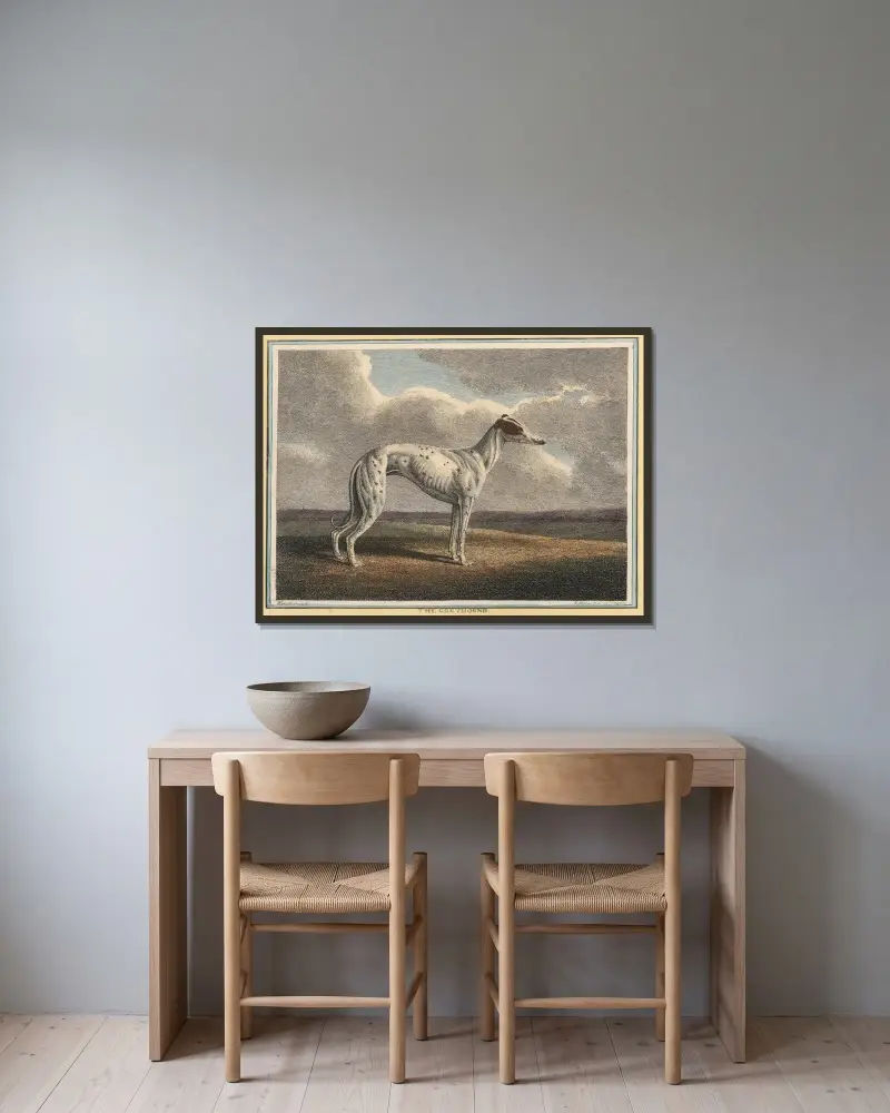 The Greyhound, Samuel Howitt w ramie na ścianie