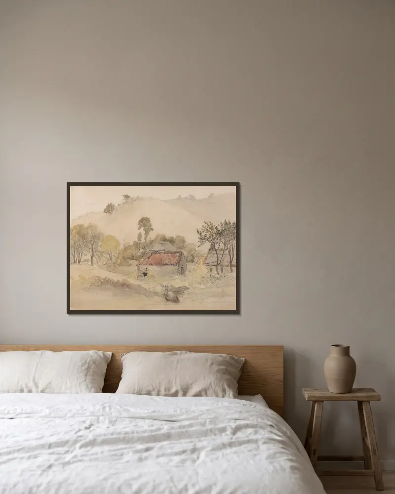 Stodoly – Nr. 1, Samuel Palmer v rámu na stěně