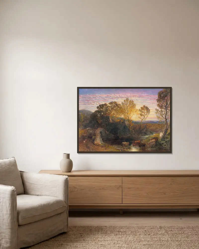 Złota godzina, Samuel Palmer w ramie na ścianie