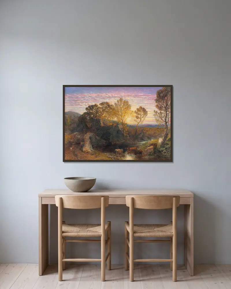 Złota godzina, Samuel Palmer w ramie na ścianie