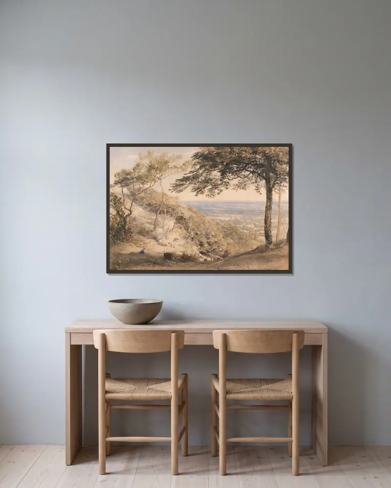 Wzgórze Wilmota, Kent, Samuel Palmer w ramie na ścianie