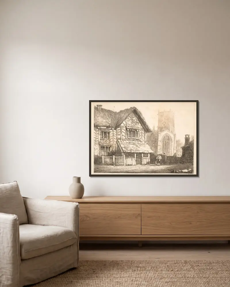 Helmsley von Samuel Prout gerahmt an einer Wand